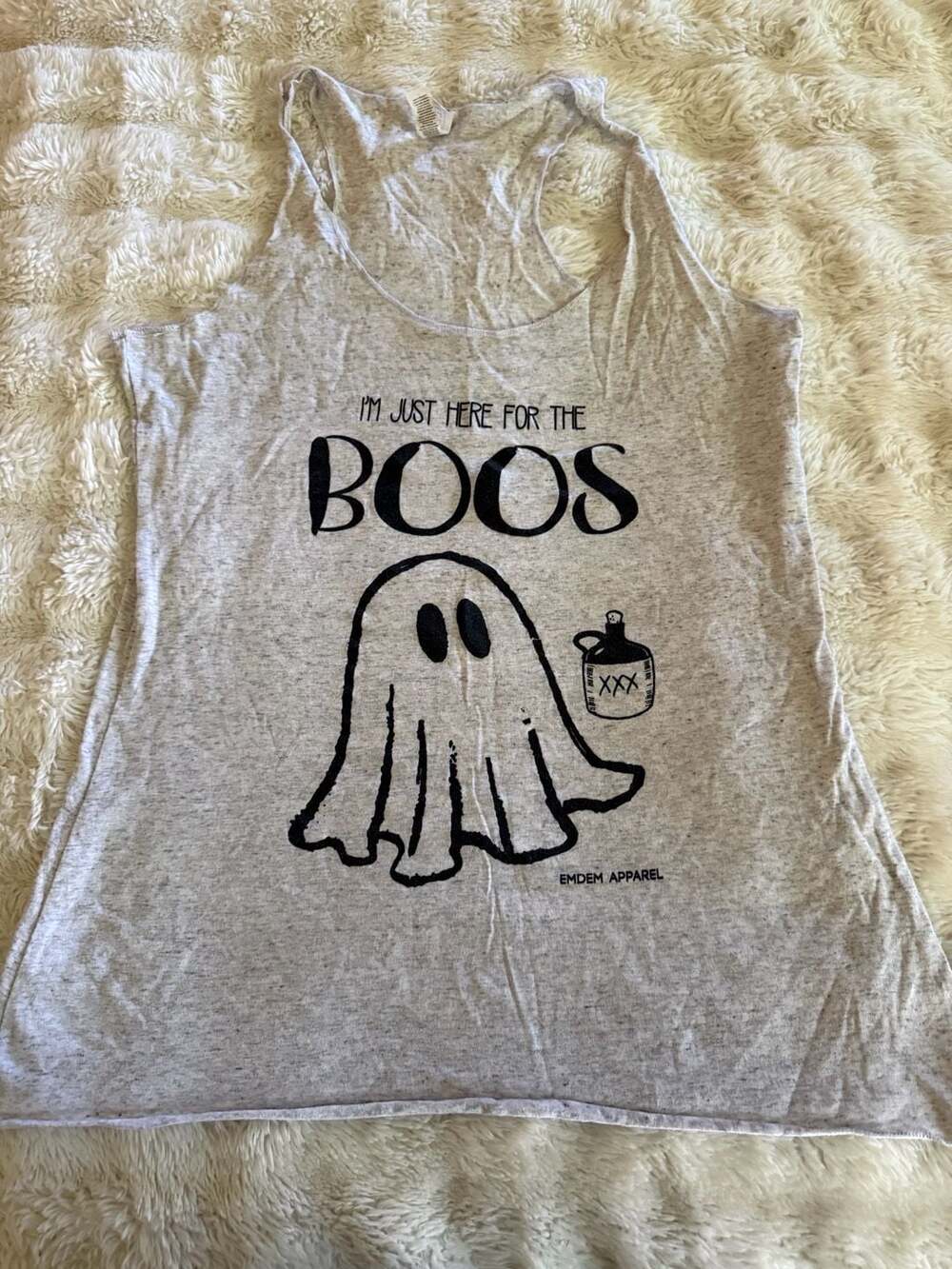 Bella + Canvas I'm Just Here For The Boos Size S